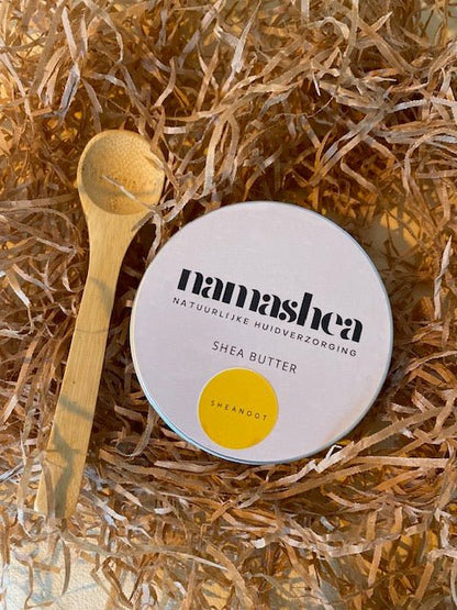 Natuurlijke Cadeauset – Shea Boter 100 ml & Houten Lepel