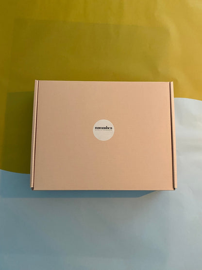 Gesloten cadeaudoos van Namashea – duurzaam verpakt cadeau