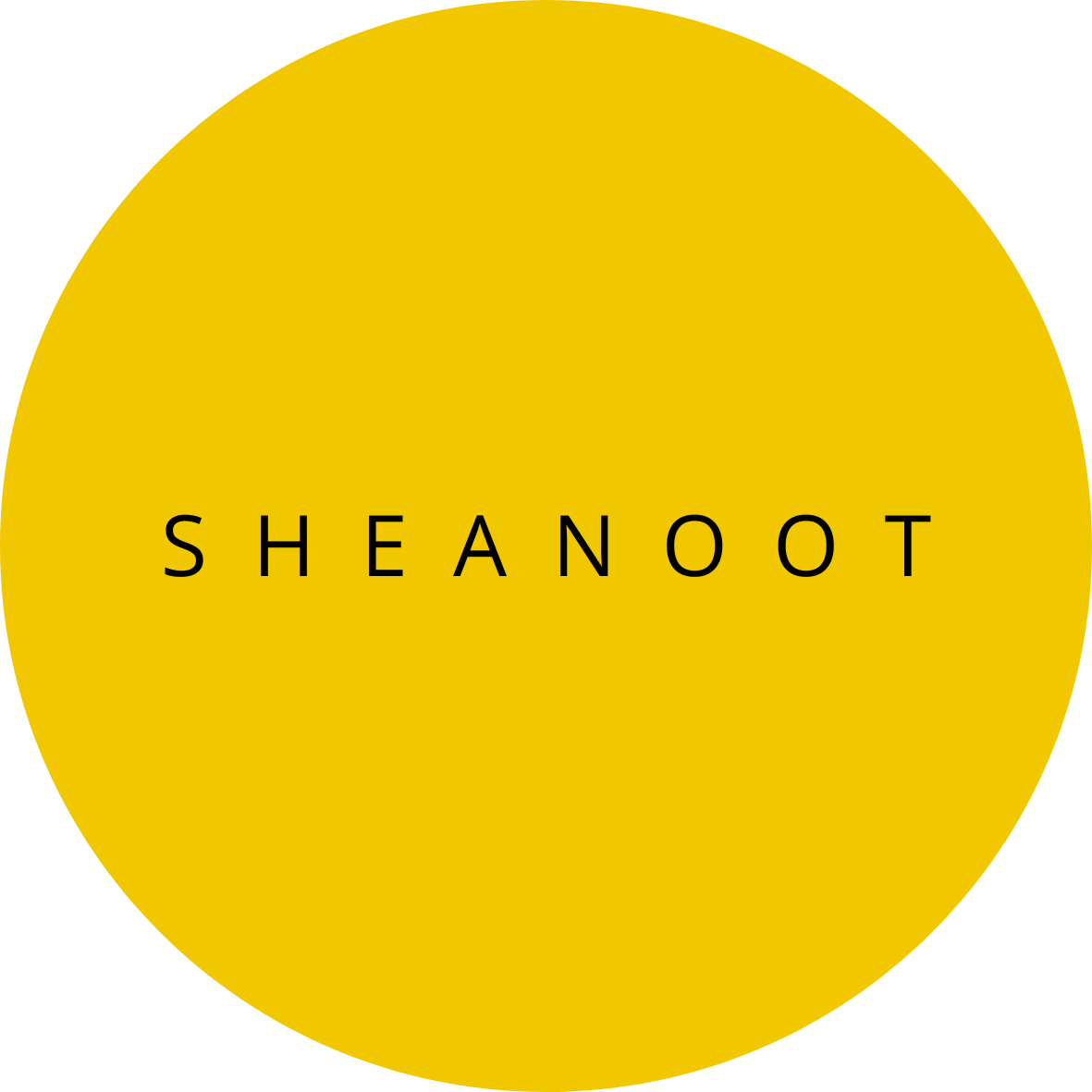 logo van sheanoot sticker dat op de naturel variant staat 