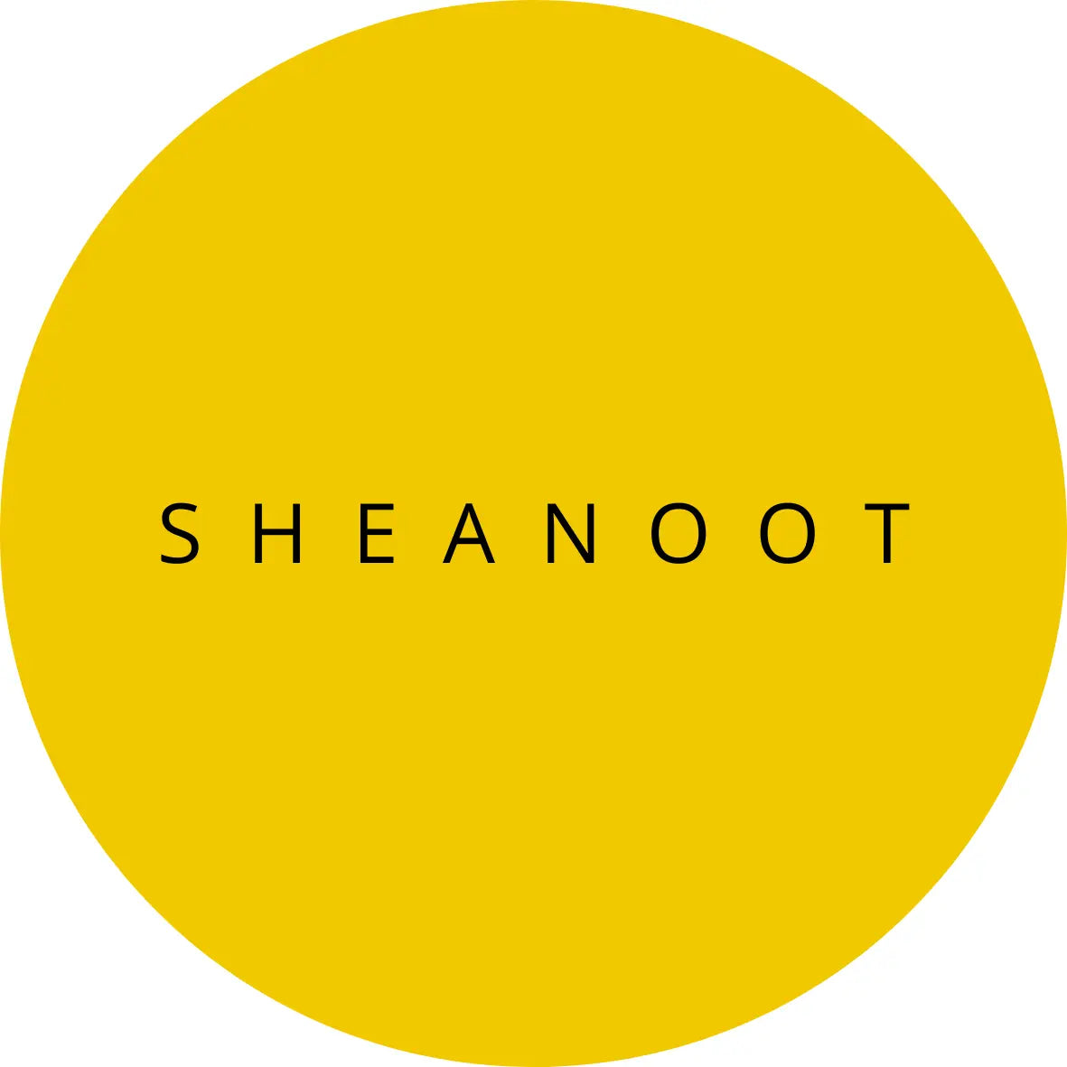logo van sheanoot sticker dat op de naturel variant staat